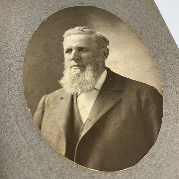 Antique Early 19th Century Set Of 9 ID'd Mens Portrait Photographs Collection - Picture 7 of 16